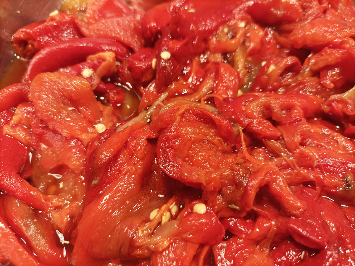 sült paprika