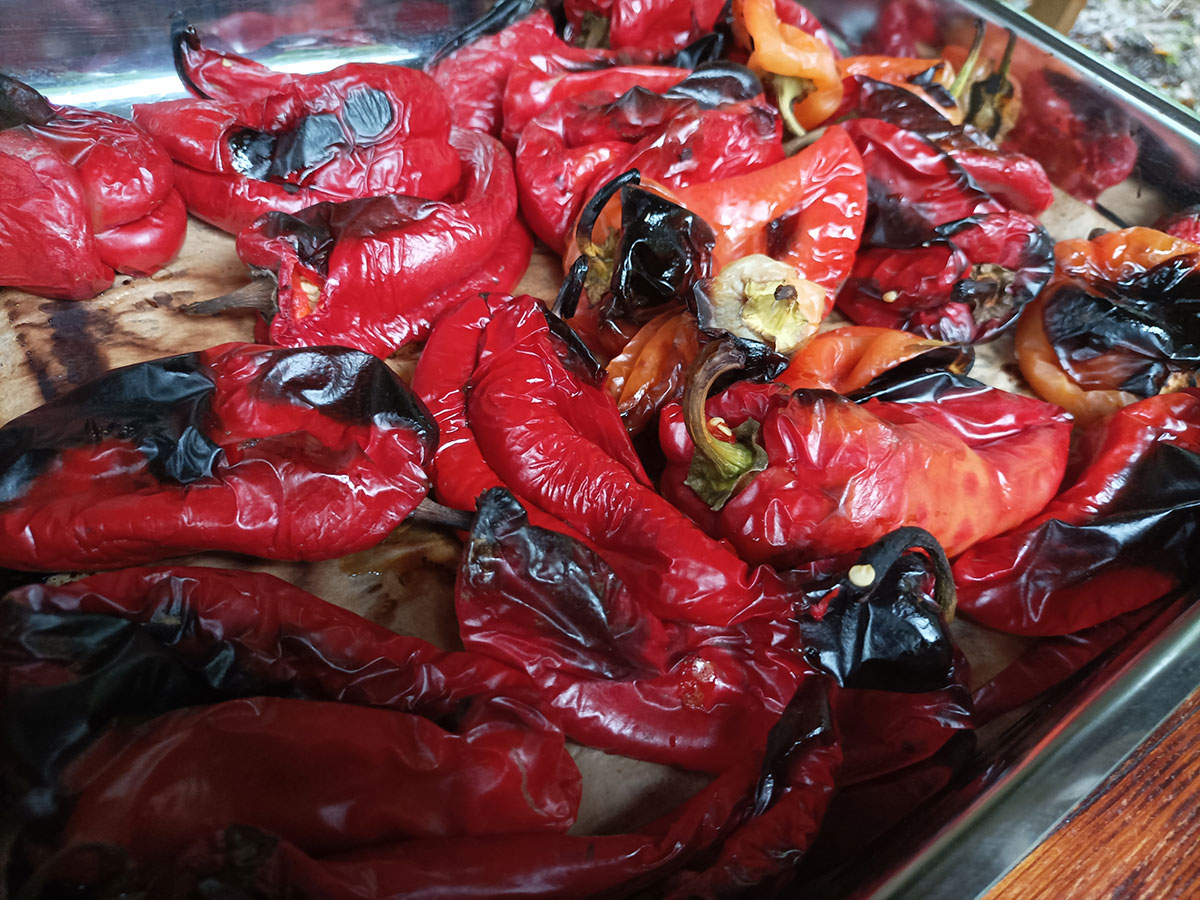 sült paprika